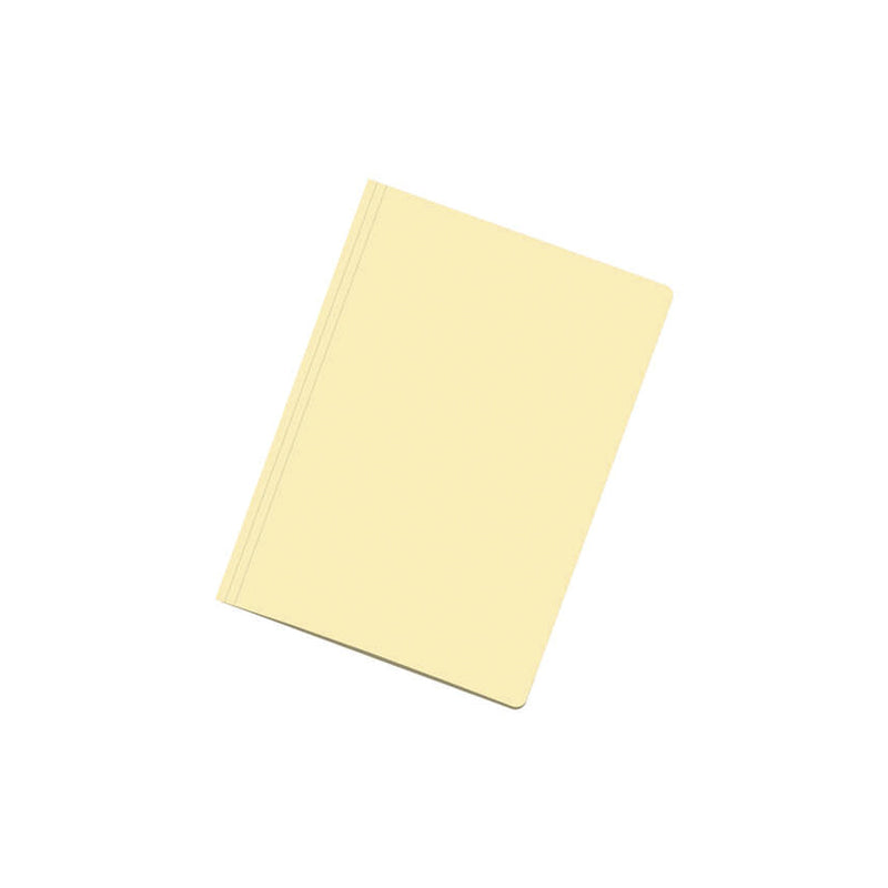 Dohe Pack de 50 Subcarpetas de Cartulina - Tamaño Folio - Ranura para Fastener - Color Amarillo Claro