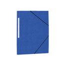 Mariola Carpeta de Carton Simil Prespan con Etiqueta en Lomo Folio 500gr/m2 - Medidas 34x25cm - Cierre con Goma Elastica - Color Azul