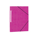 Mariola Carpeta de Carton Simil Prespan con Etiqueta en Lomo Folio 500gr/m2 - Medidas 34x25cm - Cierre con Goma Elastica - Color Fucsia
