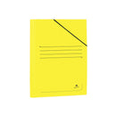 Mariola Carpeta de Carton Plastificado Folio 500gr/m2 - Medidas 34x25cm - Cierre con Goma Elastica - Color Amarillo