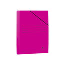 Mariola Carpeta de Carton Plastificado Folio 500gr/m2 - Medidas 34x25cm - Cierre con Goma Elastica - Color Fucsia