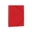 Mariola Carpeta de Carton Estucado con Solapas Folio 500gr/m2 - Medidas 34x25x1cm - Cierre con Goma Elastica - Color Rojo