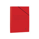 Mariola Carpeta de Carton Plastificado Folio 500gr/m2 - Medidas 34x25cm - Cierre con Goma Elastica - Color Rojo