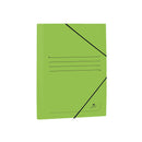Mariola Carpeta de Carton Estucado con Solapas Folio 500gr/m2 - Medidas 34x25x1cm - Cierre con Goma Elastica - Color Verde