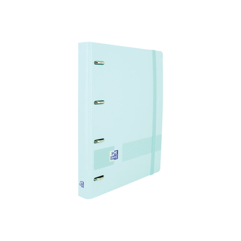 Oxford Live & Go A4+ Polyfoam Europeanbinder - Lomo de 45mm - Anillas de 4Dx35mm - Incluye Recambio 5x5 - Color Azul Pastel
