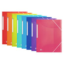 Oxford Urban A4+ Carpeta de Gomas con 3 Solapas A4+ - Plastico Translucido - Lomo15mm Ampliable hasta 25mm - Colores Surtidos - Pack 10 unidades