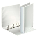 Esselte Carpeta Canguro con 4 Anillas Mixtas de 40mm - Formato A4 - 2 Bolsillos Exteriores - Certificado FSC - Color Blanco