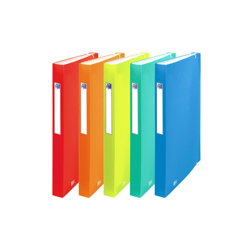 Oxford Urban A4+ Clasificador de 12 Posiciones - Tapa de Plastico Translucido - Ideal para Organizar Documentos - Colores Surtidos