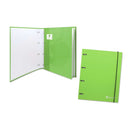 Bismark Carpeta de 4 Anillas con 80 Hojas Cuadricula 4x4 - Formato A4 - Fabricada en Carton - Color Verde