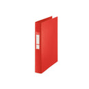 Esselte Carpeta de Anillas - Formato Folio - Capacidad para 190 Hojas - 4 Anillas de 25mm - Color Rojo