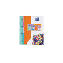 Oxford Europeanbinder Touch Carpeta Tamaño A4+ con Recambio + Separadores + Sobre de Plastico Multitaladro - Ideal para Organizar Documentos - Colores Pastel Aleatorios