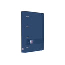 Oxford Europeanbinder Live & Go A4+ Carpeta Tamaño A4+ con Recambio de 100 Hojas Cuadricula 5x5mm - Tapa de Plastico Polyfoam - Cierre con Goma - Color Azul Marino