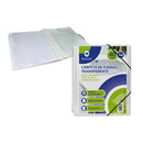 Bismark Carpeta Espiral con 40 Fundas Transparentes A4 - Polipropileno - Portada Personalizable - Espiral Plastica Indeformable - Apertura 360 Grados - Gomas de Cierre