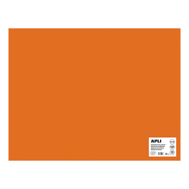 Apli Cartulina Naranja 50 x 65cm 170g 25 Hojas