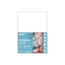 Apli Pack de 50 Cartulinas A4 170g - Libre de Acidos - Aptas para Uso Escolar - Color Blanco
