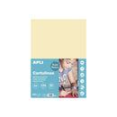 Apli Pack de 50 Cartulinas A4 170g - Libre de Acidos - Aptas para Uso Escolar - Color Marfil