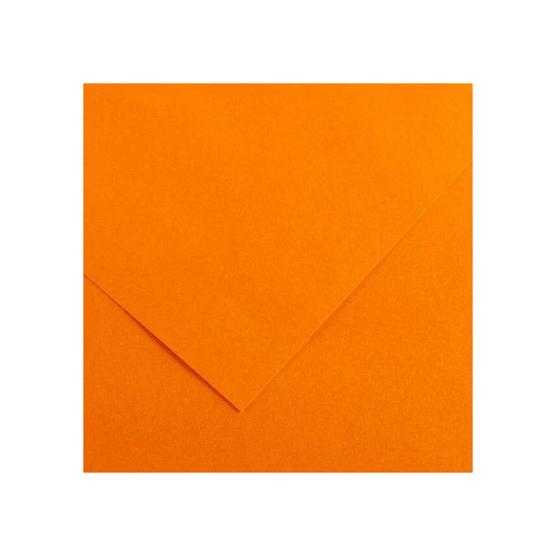 Canson Guarro Pack de 25 Cartulinas Iris de 185g - 50x65cm - Color Mandarina