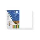 Dohe Pack de 50 Cartulinas A3 de 180gr - Con PH Neutro - Libres de Cloro Elemental - Color Blanco