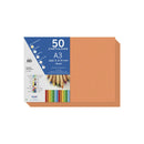 Dohe Cartulinas A3 - 50 Hojas - Gramaje de 180g - Color Naranja