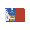 Dohe Cartulinas A3 - 50 Hojas - Gramaje de 180g - Color Rojo