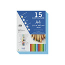 Dohe Pack de 15 Cartulinas A4 de 180gr - Con PH Neutro - Libres de Cloro Elemental - Color Azul Oceano