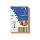 Dohe Pack de 50 Cartulinas A4 de 180gr - Con PH Neutro - Libres de Cloro Elemental - Color Naranja