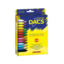 Alpino Dacs Pack de 24 Ceras de Colores - Textura Cremosa - Mezclables - Pintado Suave y Cubriente - Colores Surtidos
