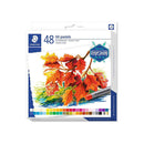 Staedtler Pasteles al Oleo 2420 Pack de 48 Ceras Blandas - Resistencia a la Rotura - Extremadamente Brillantes - Colores Surtidos
