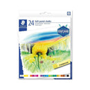 Staedtler 2430 Pack de 24 Pasteles Suaves - Excelentes para Mezclar Colores - Resistencia a la Luminosidad - Colores Surtidos