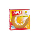 Apli Cinta Adhesiva de Doble Cara 15 mm x 10 m - Transparente
