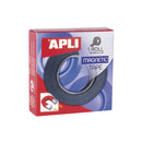 Apli Cinta Adhesiva Magnetica 19mm x 1m - Facil de Cortar y Pegar - Ideal para Manualidades y Organizacion - Negra