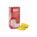 Apli Cinta Adhesiva Polipropileno 19mm x 33m - Resistente al Agua y a la Intemperie - Facil de Cortar con las Manos - Ideal para Etiquetar y Marcar - Color Amarillo