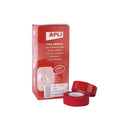 Apli Cinta Adhesiva Roja 19mm x 33m - Resistente al Desgarro - Facil de Cortar - Ideal para Manualidades y Embalaje - Rojo