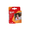 Apli Pack de 200 Fijafotos Autoadhesivos 18 x 17 mm - Solapa Triangular para Cantos de las Fotos - Facil Adherencia al Papel