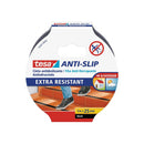 Tesa Cinta Adhesiva Antideslizante 25mm x 5m - Extremadamente Fuerte y Duradera - Adhesion muy Fuerte - Se puede Cortar a Mano - Color Negro
