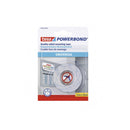 Tesa Powerbond Cinta Adhesiva Doble Cara 19mm x 1.5 Metros - Para Fijacion Segura y Rapida de Objetos Planos y Ligeros - Color Blanco