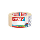 Tesa Standard Cinta de Pintor 50mm x 50m - Fabricada en Papel - Libre de Disolventes - No deja Residuos