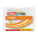 Tesa Tesafilm Standard Cinta Autoadhesiva Transparente 15mmx33m - Buena Adherencia y Alta Resistencia a la Luz UV - Sin PVC