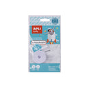 Apli Cinta Termoadhesiva para Marcar Ropa - 10mmx3m - 70% Poliester y 30% Algodon - Resistente a Lavadora y Secadora - Facil Uso con Boligrafo Comun - Color Blanco