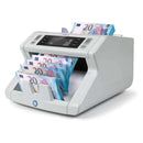 Safescan 2210 Contadora de Billetes - Cuenta 1.000 Billetes por Minuto - Deteccion UV y Tamaño - Alarma Billetes Sospechosos - Verifica Billetes de Euro (Es-1/Es-2)