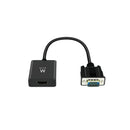 Ewent EW9866 Convertidor VGA a HDMI con Audio - Resolucion Maxima de 1920 x 1200 pixeles - No Drivers - Color Negro