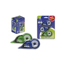 Bismark Pack de 3 Cintas Correctoras 5mm x 12m - Cuerpo Transparente - Forma Ergonomica