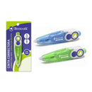 Bismark Cinta Correctora 5mmx6m - Sistema Retro que Oculta el Extremo - Perfecta Adherencia al Papel - Presentacion en Blister Individual - Colores Surtidos Aleatorios