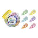 Bismark Mini Cinta Correctora Pastel 5mm x 5m - Correccion Instantanea - No Deja Huella en Fotocopias