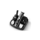 XO CF30 Cortapelos Recargable - 4 Cabezales para Distintas Zonas - 10 Accesorios - 2 Velocidades - Display - Color Negro