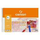 Canson Basik Cuaderno de Dibujo A4+ - 20 Hojas Microperforadas 130g/m² - Color Blanco