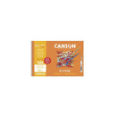 Canson Basik Cuaderno de Dibujo A4+ 20 Hojas Microperforadas 130g/m² - Sin Recuadro - Medidas 23x32.5cm - Color Blanco