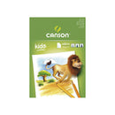 Canson Kids Dibujo Bloc Encolado de 30 Hojas A4 - 21x29.7cm - 90g - Color Blanco