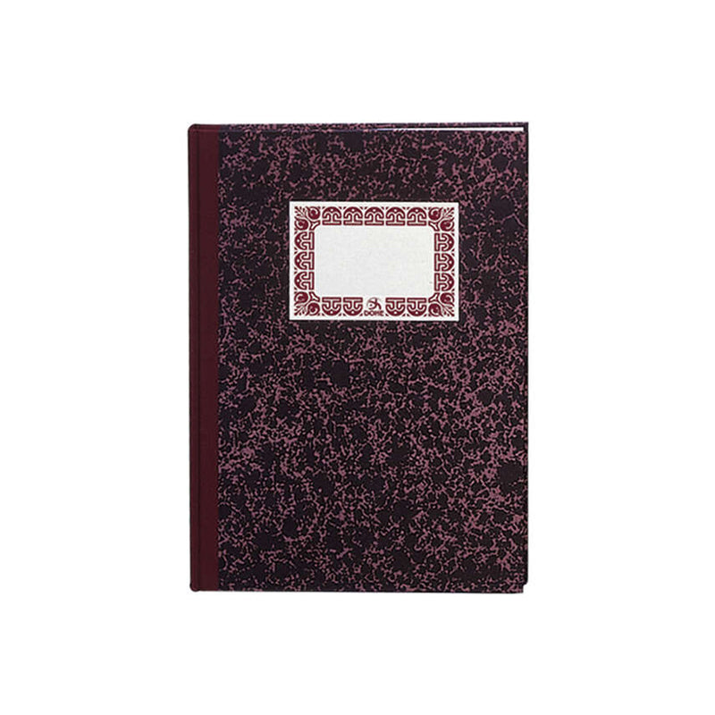 Dohe Cuaderno Cartone Modelo Caja de 100 Hojas - Folio Natural - Tapa en Tres Piezas con Lomera de Tela - Interior en Papel Offset de 70g/m2 - Cosidos a Hilo Vegetal - Lomo Burdeos