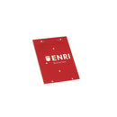 Enri Bloc de Notas Grapado Formato A6 Liso - 80 Hojas Microperforadas - Tapa Blanda Roja